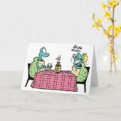 Sumpf-Schildkröte-glücklicher Jahrestag Karte (Gelbe Blume)