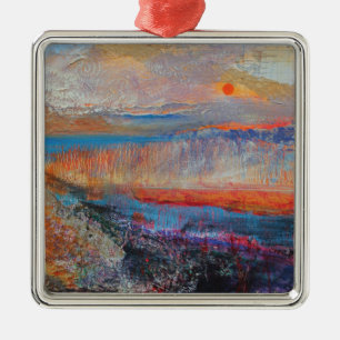 Sumpf-Sonnenuntergang 2013 Ornament Aus Metall