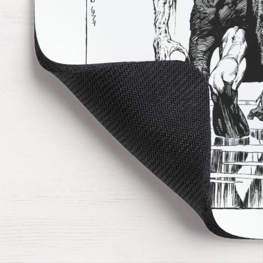 Sumpf-Zombie Mousepad (Ecke)