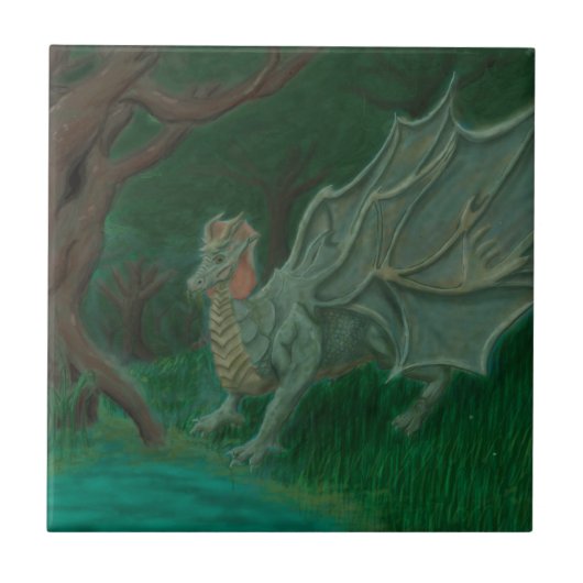 Sumpfdrache Fliese (Vorderseite)