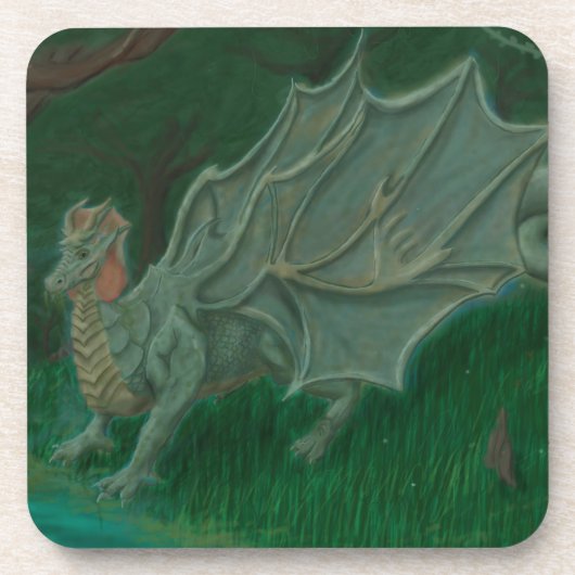 Sumpfdrache Getränkeuntersetzer (Vorderseite)