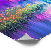 Sümpfe Verzauberung, Baum in Lila Poster (Ecke)