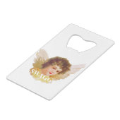 Sumpfengel Geldbeutel Flaschenöffner (Rückseite Schrägansicht)