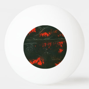"Sumpffeuer #1" Abstrakter Ping Pong Ball Tischtennisball
