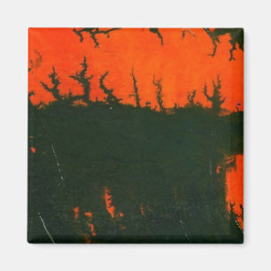 "Sumpffeuer #2" Abstrakt Art Magnet
