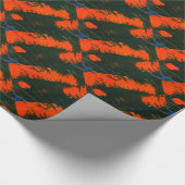 "Sumpffeuer #2" Abstraktes Design-Umschlagpapier Geschenkpapier (Ecke)