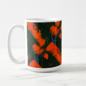 "Sumpffeuer #2 geteert" Abstrakte Design-Tasse Kaffeetasse (Links)