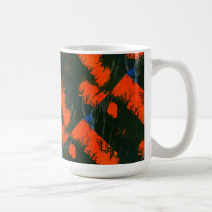"Sumpffeuer #2 geteert" Abstrakte Design-Tasse Kaffeetasse