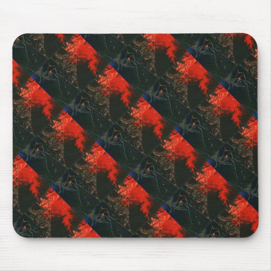 "Sumpffeuer #3" Abstraktes Design-Mousepad Mousepad (Vorne)