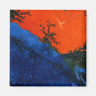 "Sumpffeuer #4" Abstrakt Art Magnet