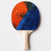 "Sumpffeuer #4" Abstrakt Ping Pong Paddle Tischtennis Schläger (Rückseite)