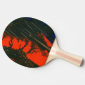 "Sumpffeuer #4" Abstrakt Ping Pong Paddle Tischtennis Schläger (Seitenansicht)