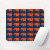 "Sumpffeuer #4" geteerte abstrakte Design-Mousepad Mousepad (Mit Mouse)