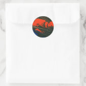 "Sumpffeuer #5" Abstract Design Sticker (Tasche)