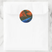 "Sumpffeuer #6" Abstract Design Sticker (Tasche)