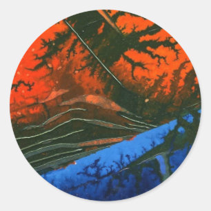 "Sumpffeuer #6" Abstract Design Sticker