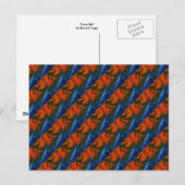 "Sumpffeuer #6" geteerte abstrakte Design-Postkart Postkarte (Vorne/Hinten)