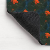 "Sumpffeuer #7" Abstraktes Design-Mousepad Mousepad (Ecke)