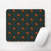 "Sumpffeuer #7" Abstraktes Design-Mousepad Mousepad (Mit Mouse)