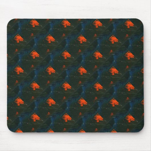 "Sumpffeuer #7" Abstraktes Design-Mousepad Mousepad (Vorne)