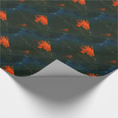 "Sumpffeuer #7" Abstraktes Design-Umschlagpapier Geschenkpapier (Ecke)