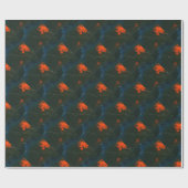 "Sumpffeuer #7" Abstraktes Design-Umschlagpapier Geschenkpapier (Flach)