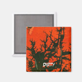 "Sumpffeuer #8" Abstrakte Geschirrspülmaschine Sta Magnet (Vorderseite/Rückseite)