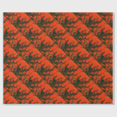 "Sumpffeuer #8" Abstraktes Design-Umschlagpapier Geschenkpapier (Flach)