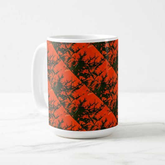 "Sumpffeuer" Abstrakte Design-Tasse Kaffeetasse (Vorderseite Links)
