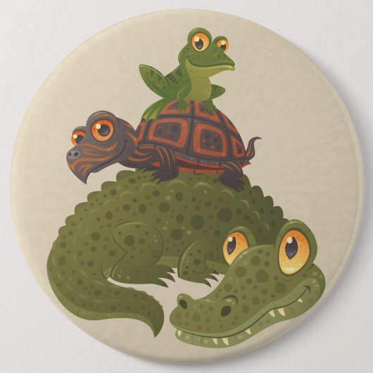 Sumpffolke Button (Vorderseite)