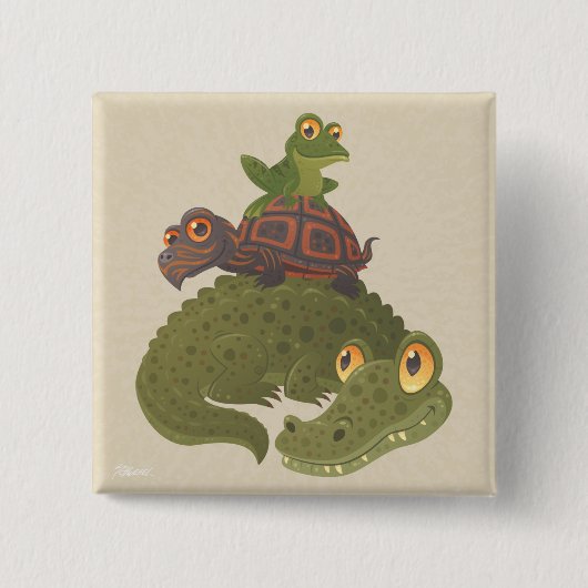 Sumpffolke Button (Vorderseite)