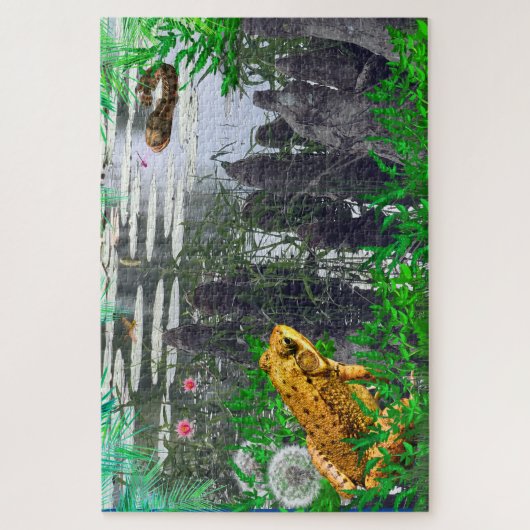 Sumpffrosch Puzzle (Vertikal)