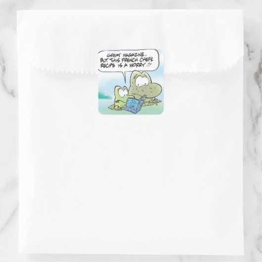 Sumpffrösche-Legensticker Quadratischer Aufkleber (Tasche)