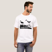 Sumpfgebiet-Felsen! Silhouette-T - Shirt (Vorne ganz)