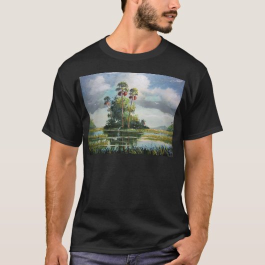 Sumpfgebiet-Kunst T-Shirt (Vorderseite)
