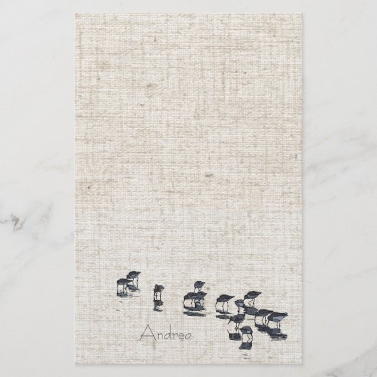 Sumpfgebiet-Vogel-Briefpapier Briefpapier (Vorderseite)