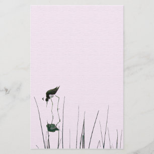 Sumpfgebiet-Vogel-Kunst-Briefpapier Briefpapier