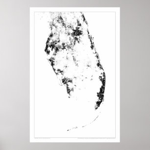 Sumpfgebiet-Zählung Dotmap Poster