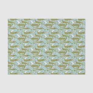 Sumpfgebietalligatorseidenpapier Seidenpapier