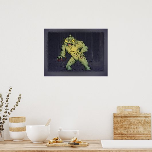 Sumpfkreatur Poster (Küche)