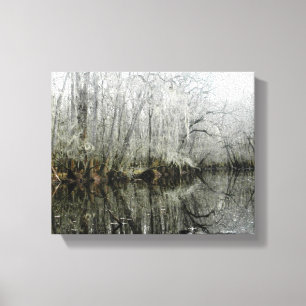 Sumpfland Leinwanddruck