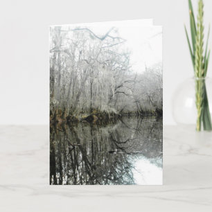 Sumpflandschaft Grußkarte Karte