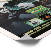 Sumpflänge Vintage Falten Poster (Ecke)