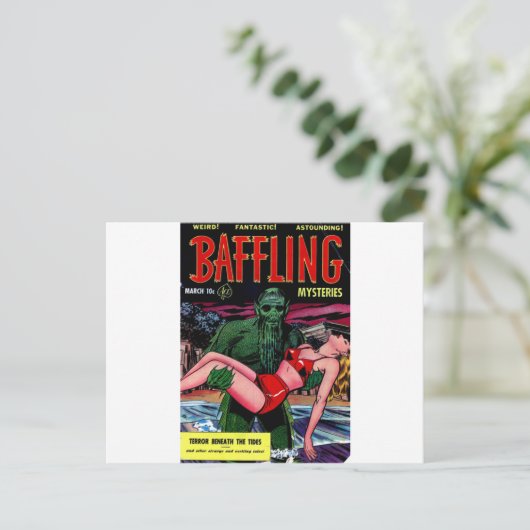 Sumpfmann mit Bart Postkarte (Stehend Vorderseite)