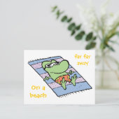 Sumpfmarsch der Frosch-Postkarte Postkarte (Stehend Vorderseite)