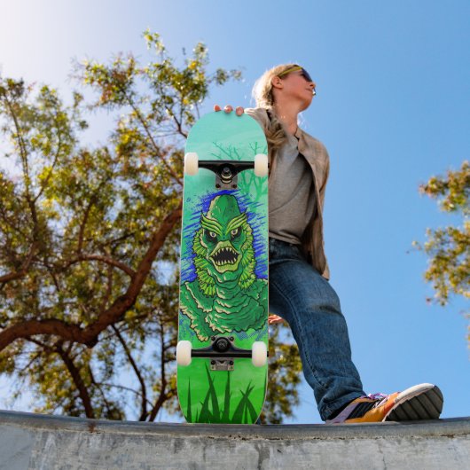Sumpfmonster Beängstigender Spaß Skateboard (Außen 1)