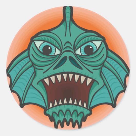 Sumpfmonster Runder Aufkleber (Vorderseite)