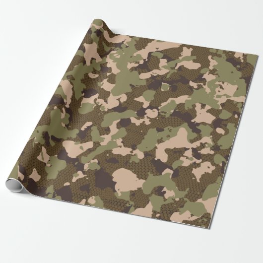 Sumpfpapier für Camouflage Geschenkpapier (Ungerollt)
