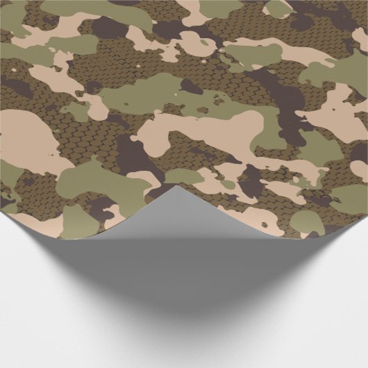 Sumpfpapier für Camouflage Geschenkpapier (Ecke)