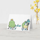 Sumpfschildkröte wird bald gut karte (Gelbe Blume)